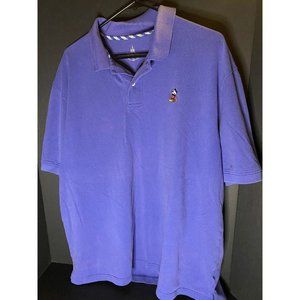 Disney Parks Embroidered Mickey Mouse Men's 2XL Purple Polo Shirt Sports Outdoor